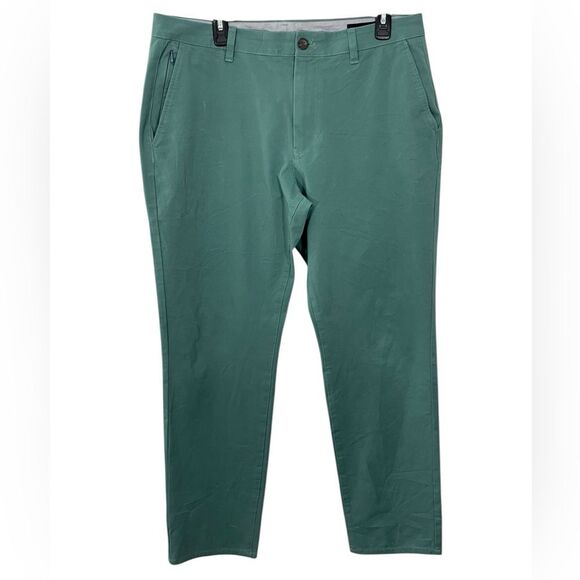 Bonobos The Original Chino Pants Athletic Fit Stretch 34x32 Green Blue Teal - Picture 1 of 9